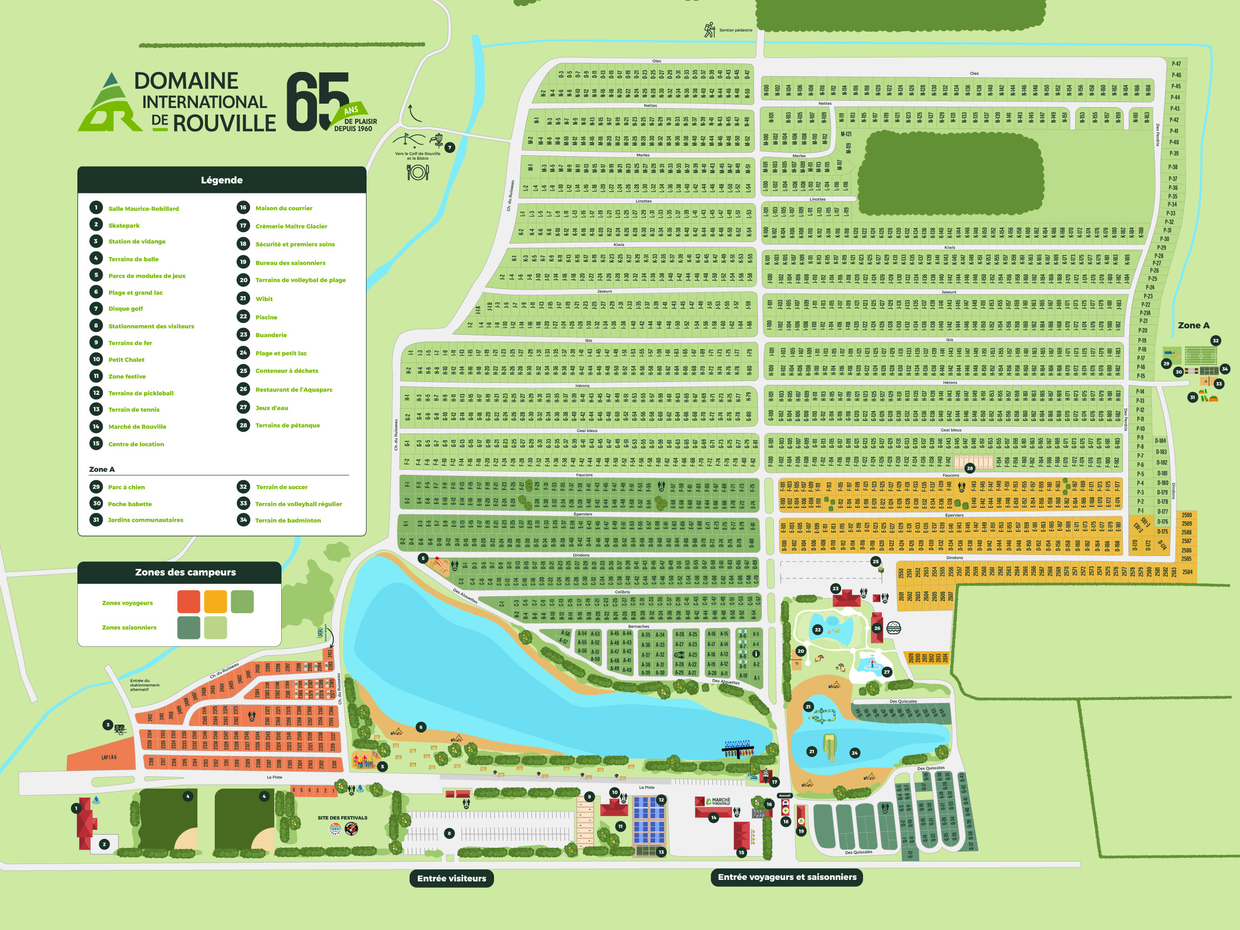 Plan du Domaine International de Rouville